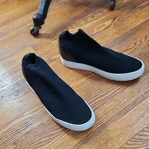 Brash Black and White Slip-On Sneakers 7